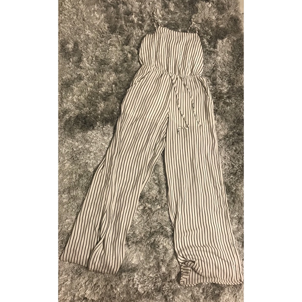 White/Black Jumpsuit